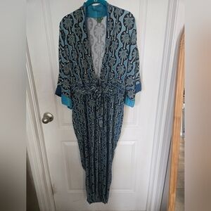 FARM Rio Blue Floral Jumpsuit